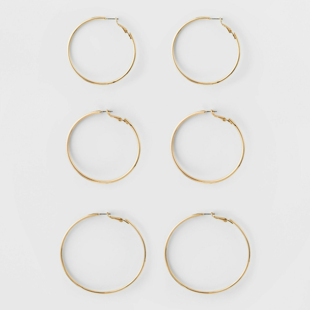 A New Day Hoop Earring Set 3-Pack: $7.99 A New Day Hoop Earring Set 3-Pack: $7.99
