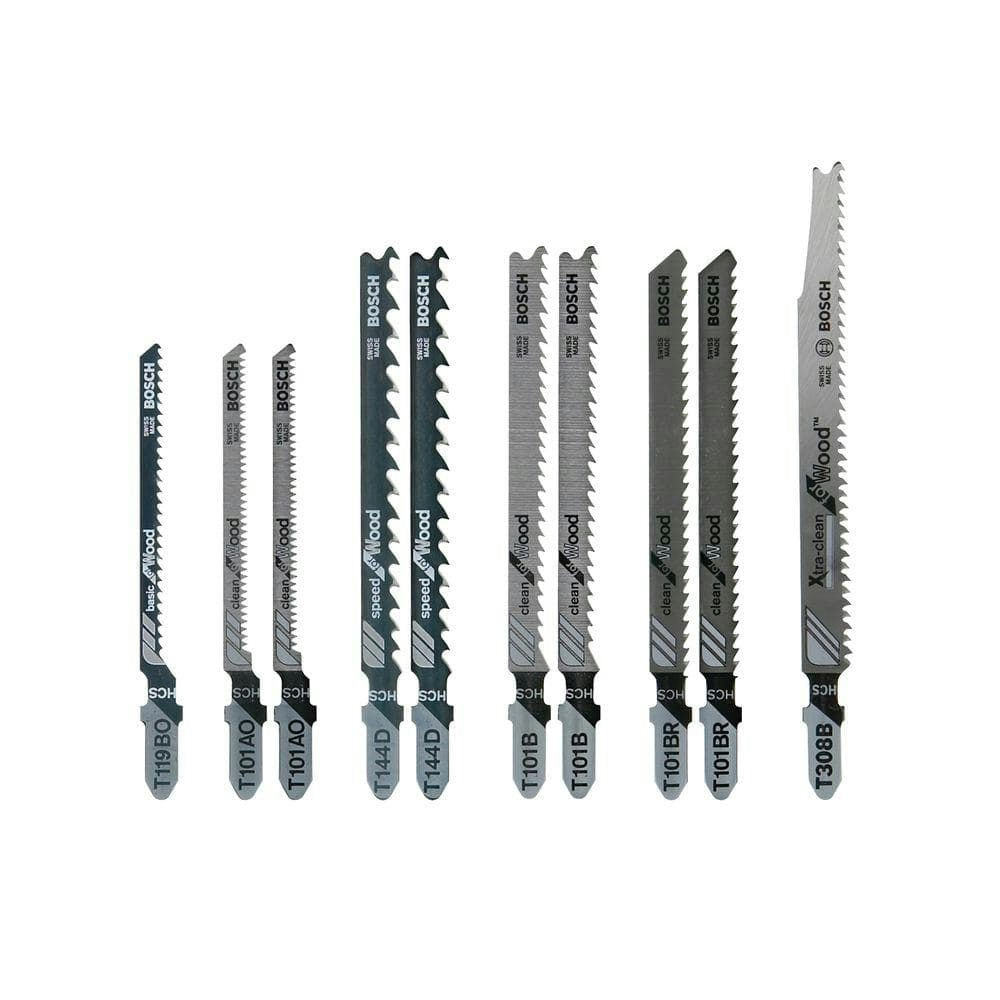 T-Shank Jig Saw Blade Set for Wood 10-Pack: $14.97
