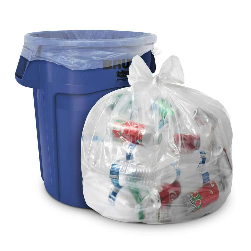 60-Gallon 1.5-Mil Clear Trash Bags 100-Pack: $51.11 60-Gallon 1.5-Mil Clear Trash Bags 100-Pack: $51.11