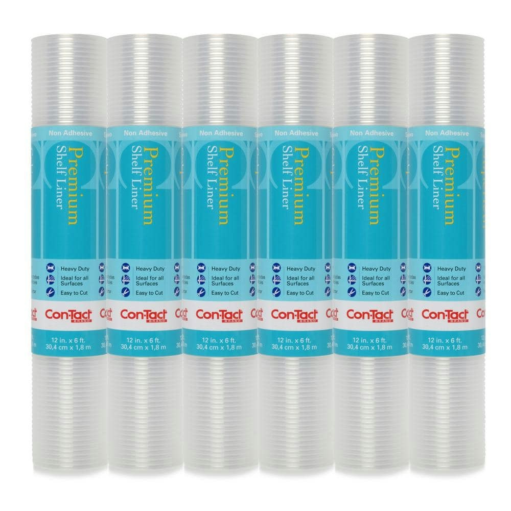 12-Inch x 6-Foot Ribbed Shelf Liner 6-Pack: $31.72