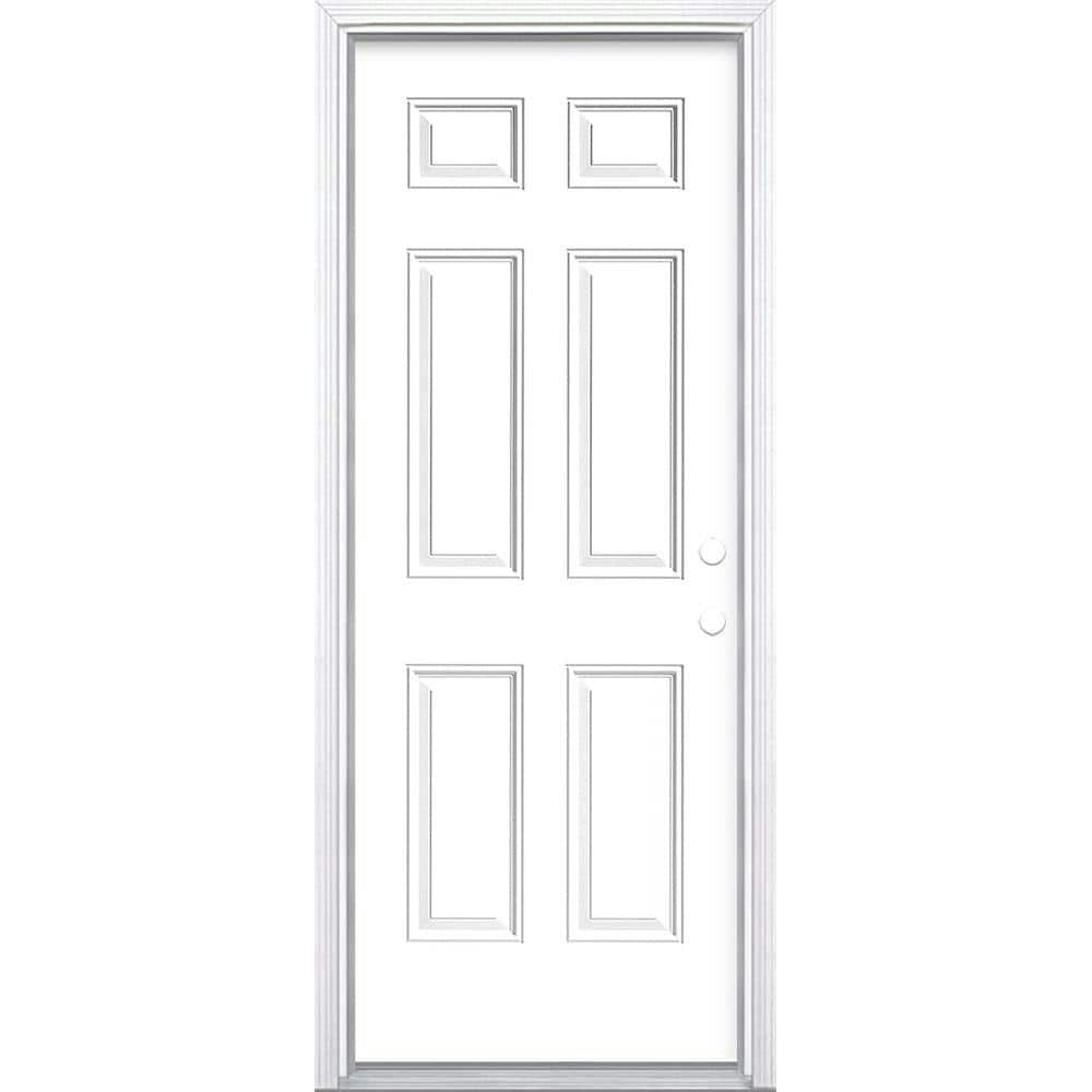 30" x 80" 6-Panel Steel Prehung Exterior Door: $682.88 30" x 80" 6-Panel Steel Prehung Exterior Door: $682.88