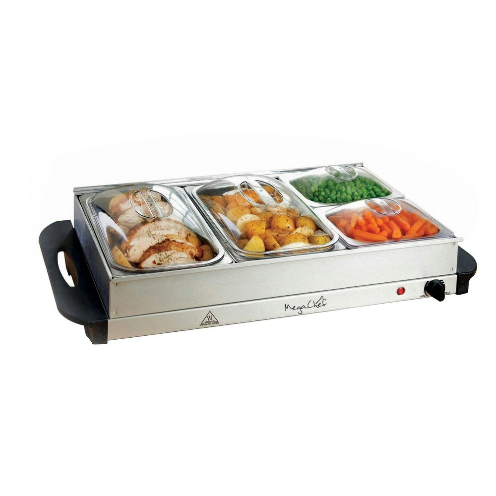 MegaChef 300W 4-Section Buffet Server and Food Warmer: $59.99 MegaChef 300W 4-Section Buffet Server and Food Warmer: $59.99
