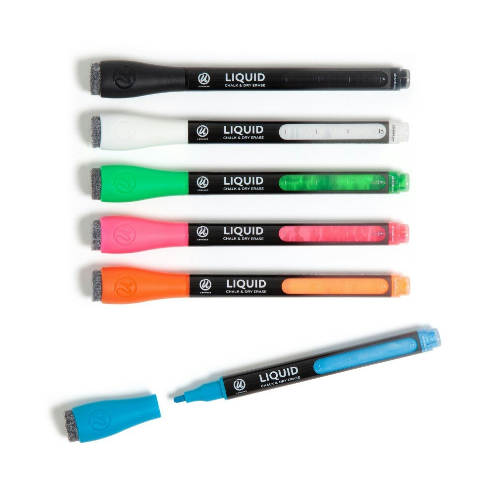 U Brands Liquid Chalk and Dry Erase Markers 6-Pack: $8.99