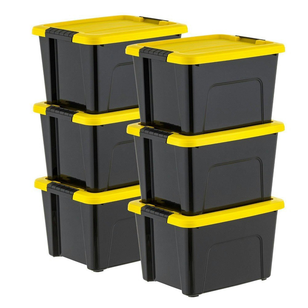 Iris 20qt Plastic Storage Bin with Lids 6-Pack: $34.99 Iris 20qt Plastic Storage Bin with Lids 6-Pack: $34.99
