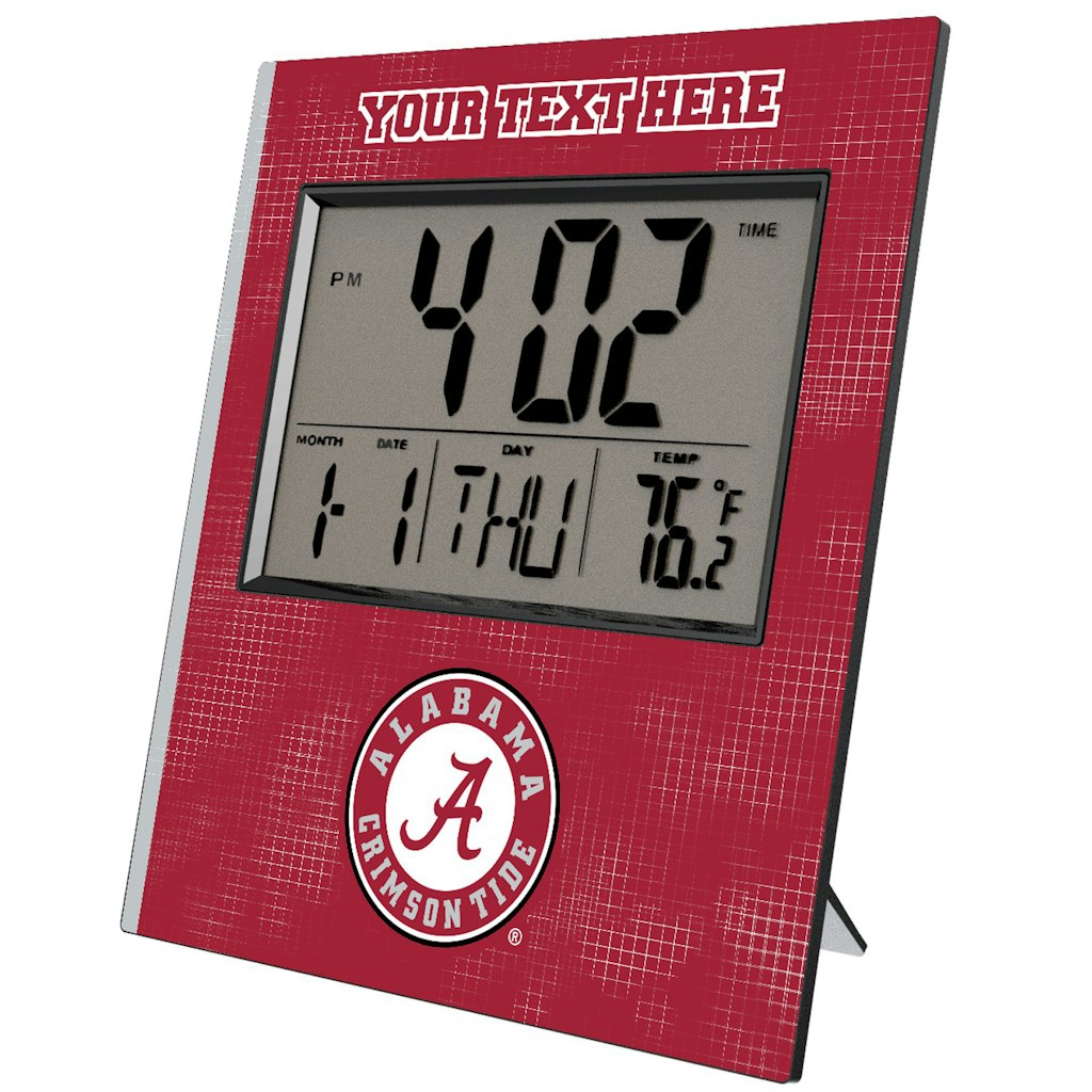 Keyscaper Alabama Crimson Tide Personalized Desk Clock: $59.99 Keyscaper Alabama Crimson Tide Personalized Desk Clock: $59.99