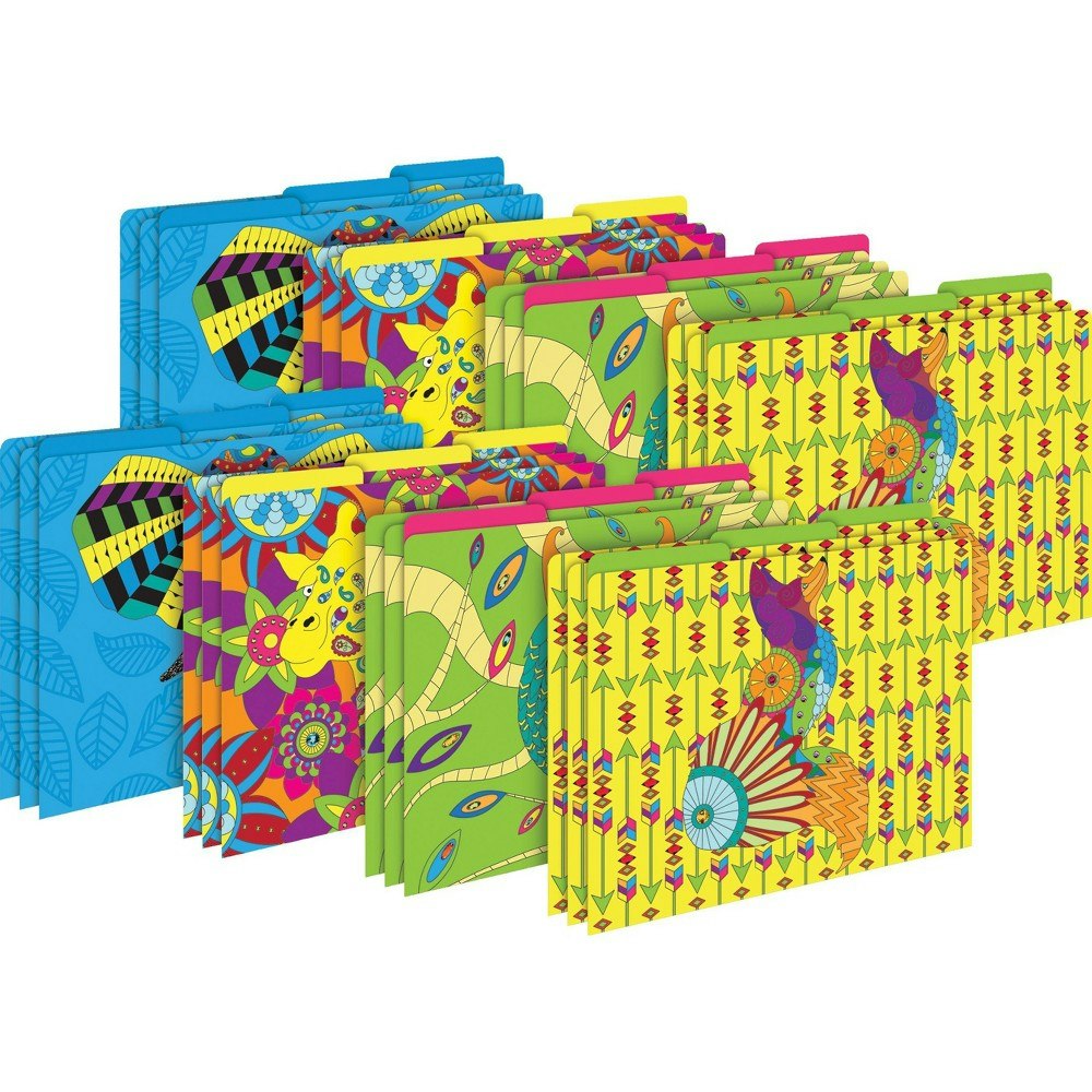 Barker Creek Bohemian Animals Letter-Size File Folders 24-Pack: $46.49