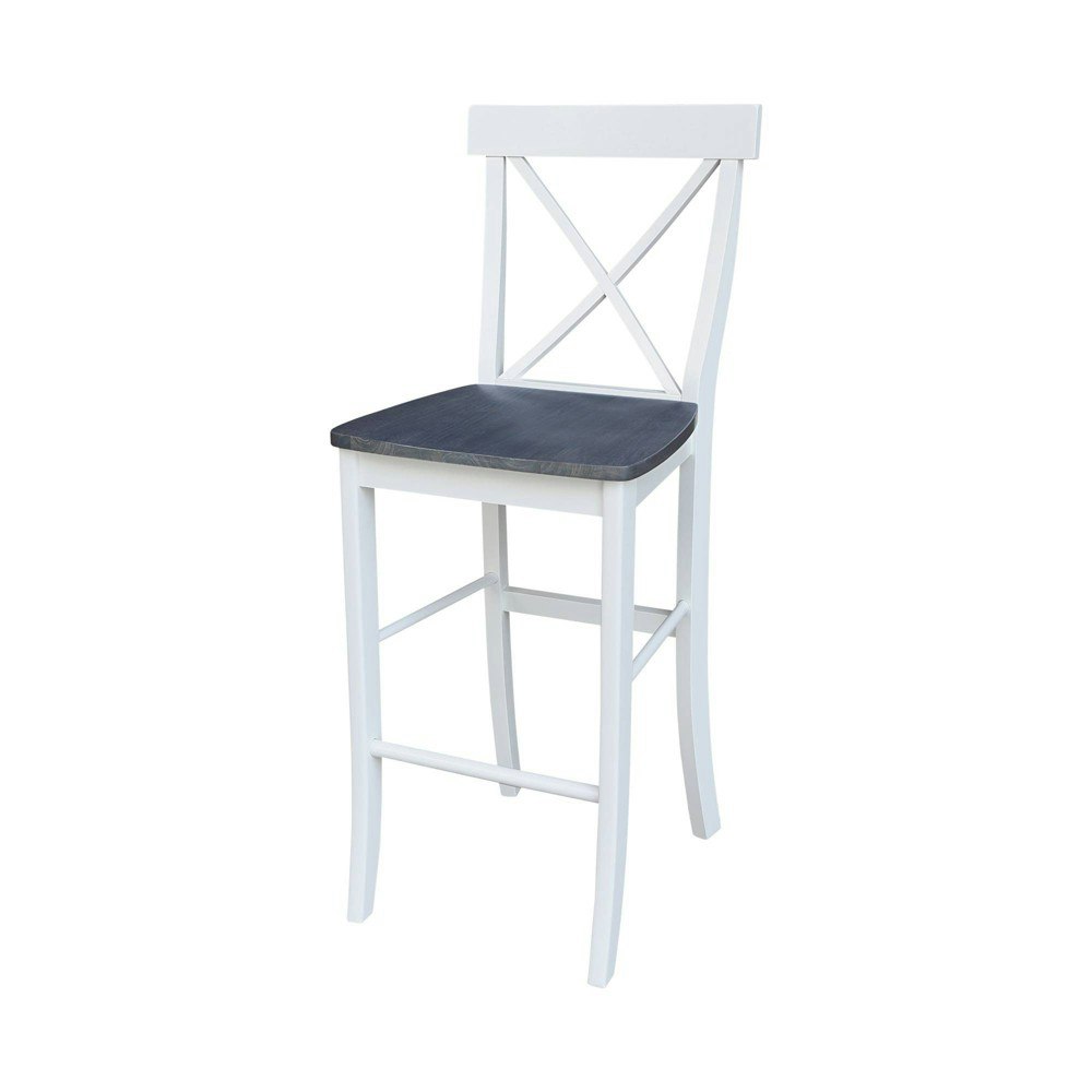 International Concepts 30-inch X-Back Wooden Barstool: $173.99 International Concepts 30-inch X-Back Wooden Barstool: $173.99