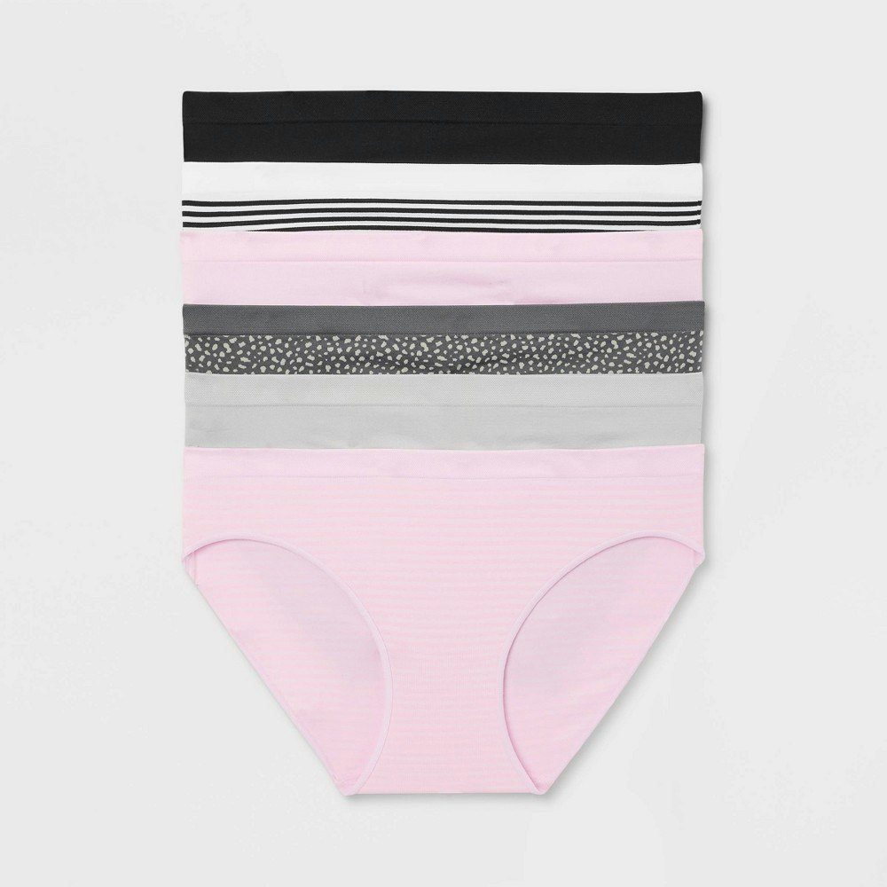 Auden Women's Seamless Bikini Underwear 6-Pack: $15 Auden Women's Seamless Bikini Underwear 6-Pack: $15
