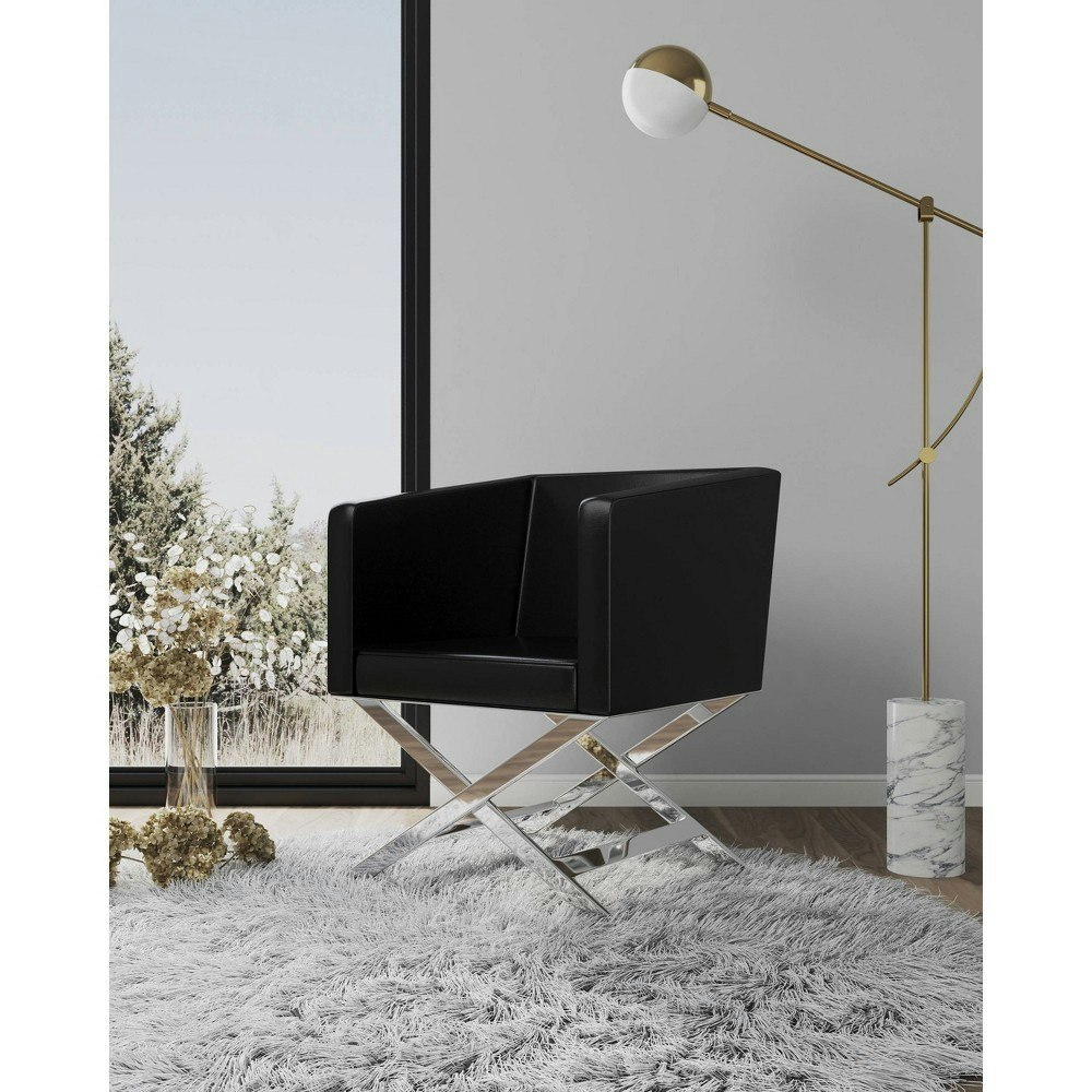 Manhattan Comfort Hollywood Faux Leather Accent Chair: $331.99 Manhattan Comfort Hollywood Faux Leather Accent Chair: $331.99