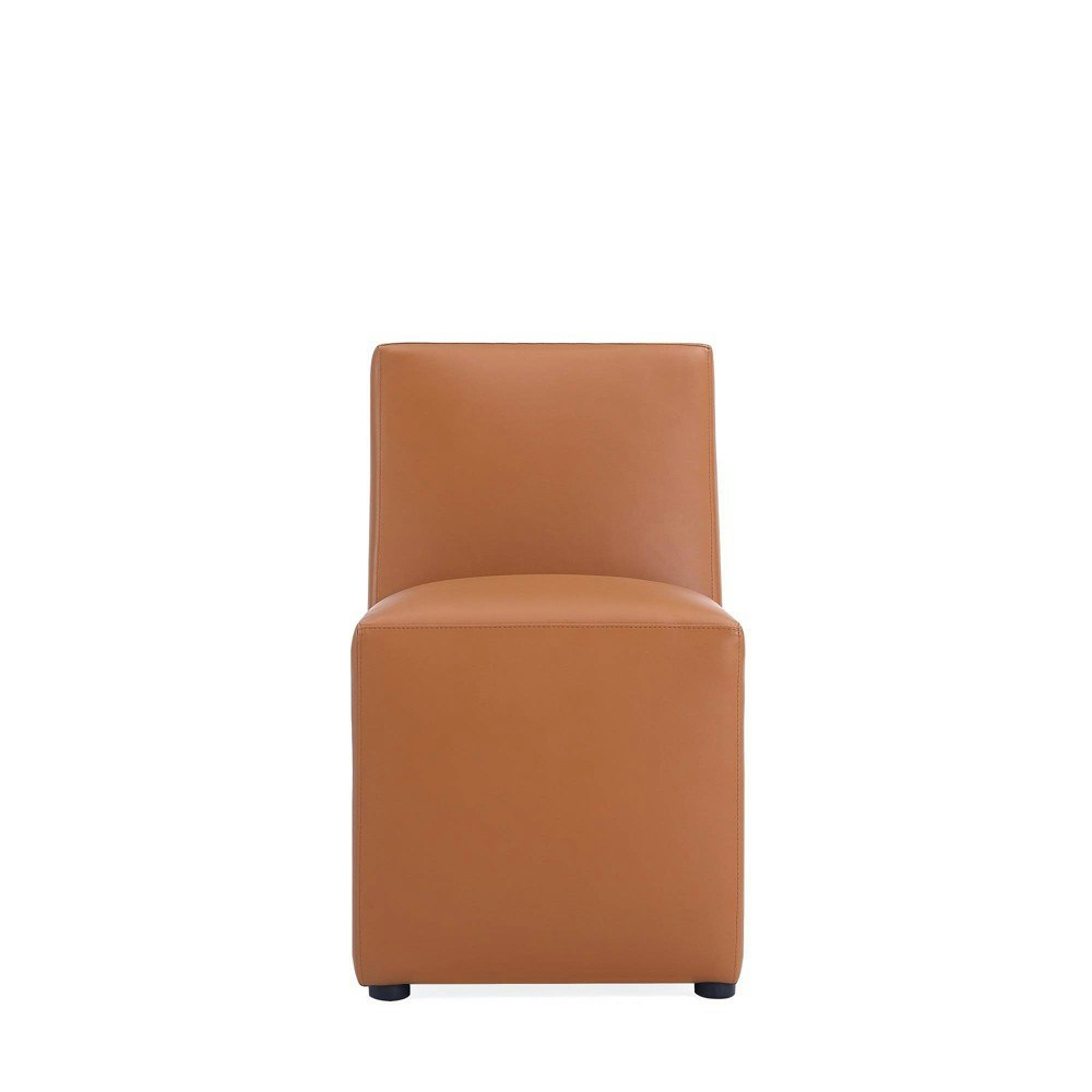 Anna Modern Square Faux Leather Dining Chair: $187.99