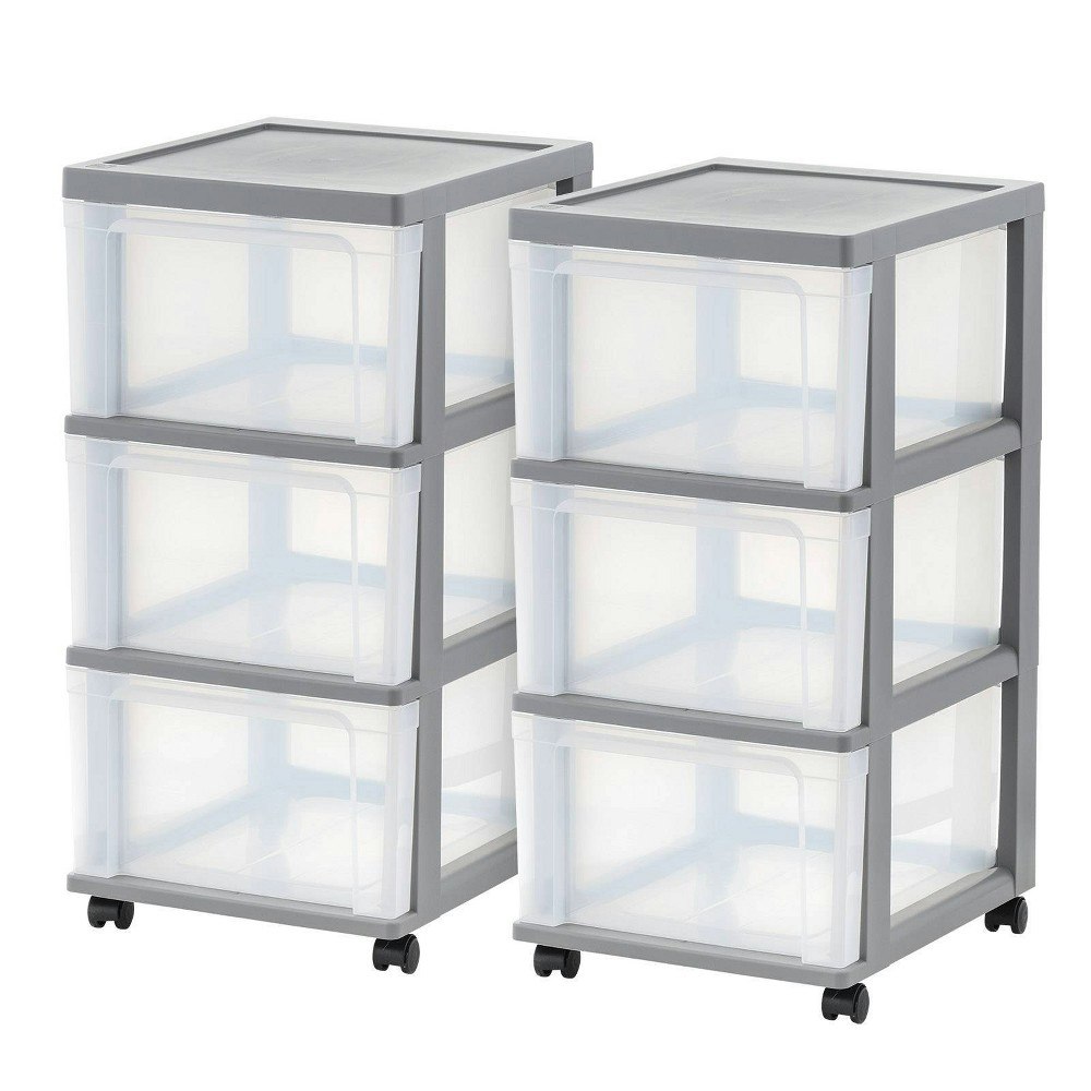 IRIS 3-Drawer Narrow Storage Cart 2-Pack: $49.49 IRIS 3-Drawer Narrow Storage Cart 2-Pack: $49.49