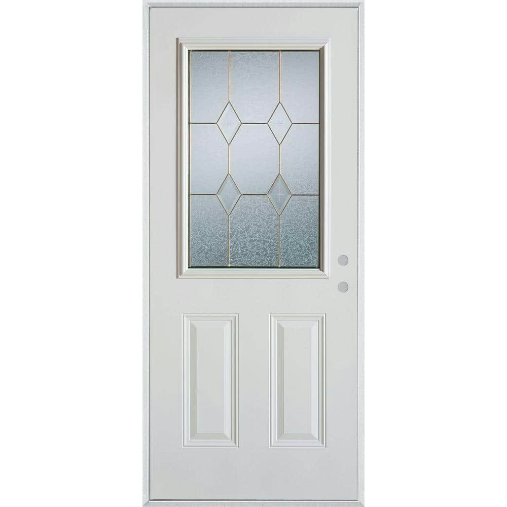 32-inch x 80-inch 2-Panel 1/2 Lite Fiberglass Prehung Front Door: $1,001 32-inch x 80-inch 2-Panel 1/2 Lite Fiberglass Prehung Front Door: $1,001