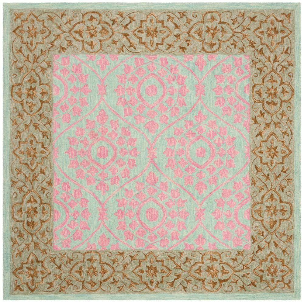 Suzani 5' x 5' Ornate Trellis Floral Area Rug: $181.16 Suzani 5' x 5' Ornate Trellis Floral Area Rug: $181.16