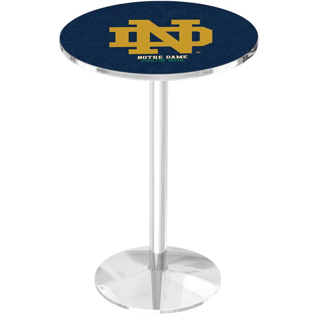 Notre Dame Fighting Irish 42-Inch Round Chrome Pub Table: $899.99 Notre Dame Fighting Irish 42-Inch Round Chrome Pub Table: $899.99