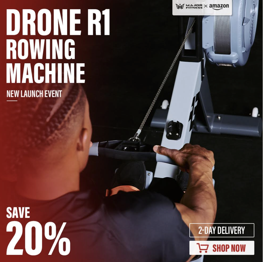 MAJOR FITNESS Drone R1 Indoor Rowing Machine: $560