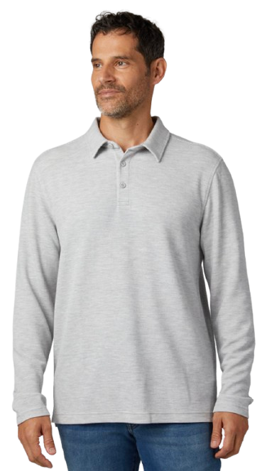 32 Degrees Men's Everyday Comfort Long-Sleeve Polo: $7.99
