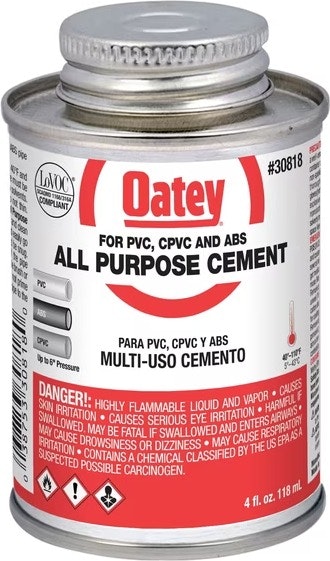 Oatey 4-oz. All-Purpose Cement: $4.12