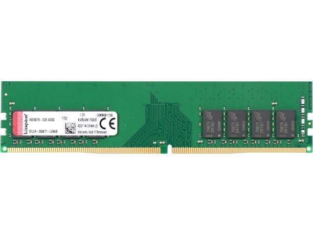 Kingston ValueRAM 8GB DDR4 2400 Desktop Memory: $56.20