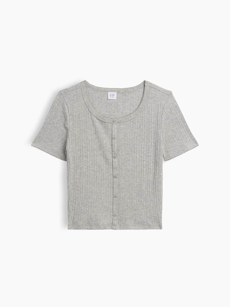Kids Ribbed Button-Front Top: $17.49 Kids Ribbed Button-Front Top: $17.49
