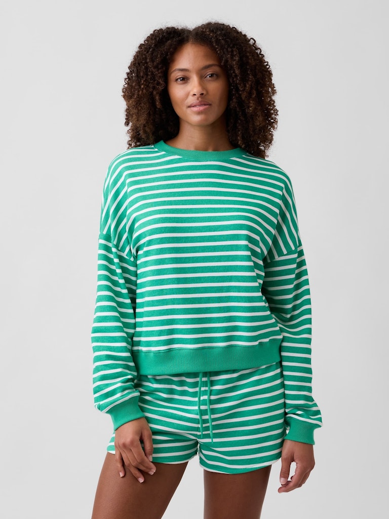 Relaxed Wedge French Terry Sweatshirt: $23.99 Relaxed Wedge French Terry Sweatshirt: $23.99