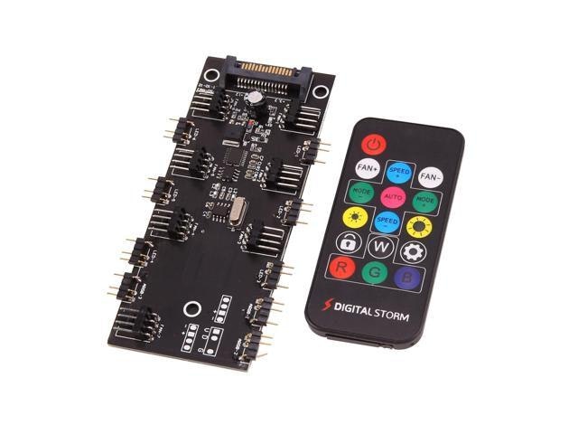 ARGB PWM Fan Hub with Remote Control: $35