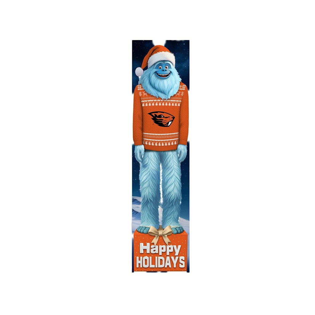 Oregon State Beavers 48-inch Yeti Christmas Leaner: $59.99 Oregon State Beavers 48-inch Yeti Christmas Leaner: $59.99