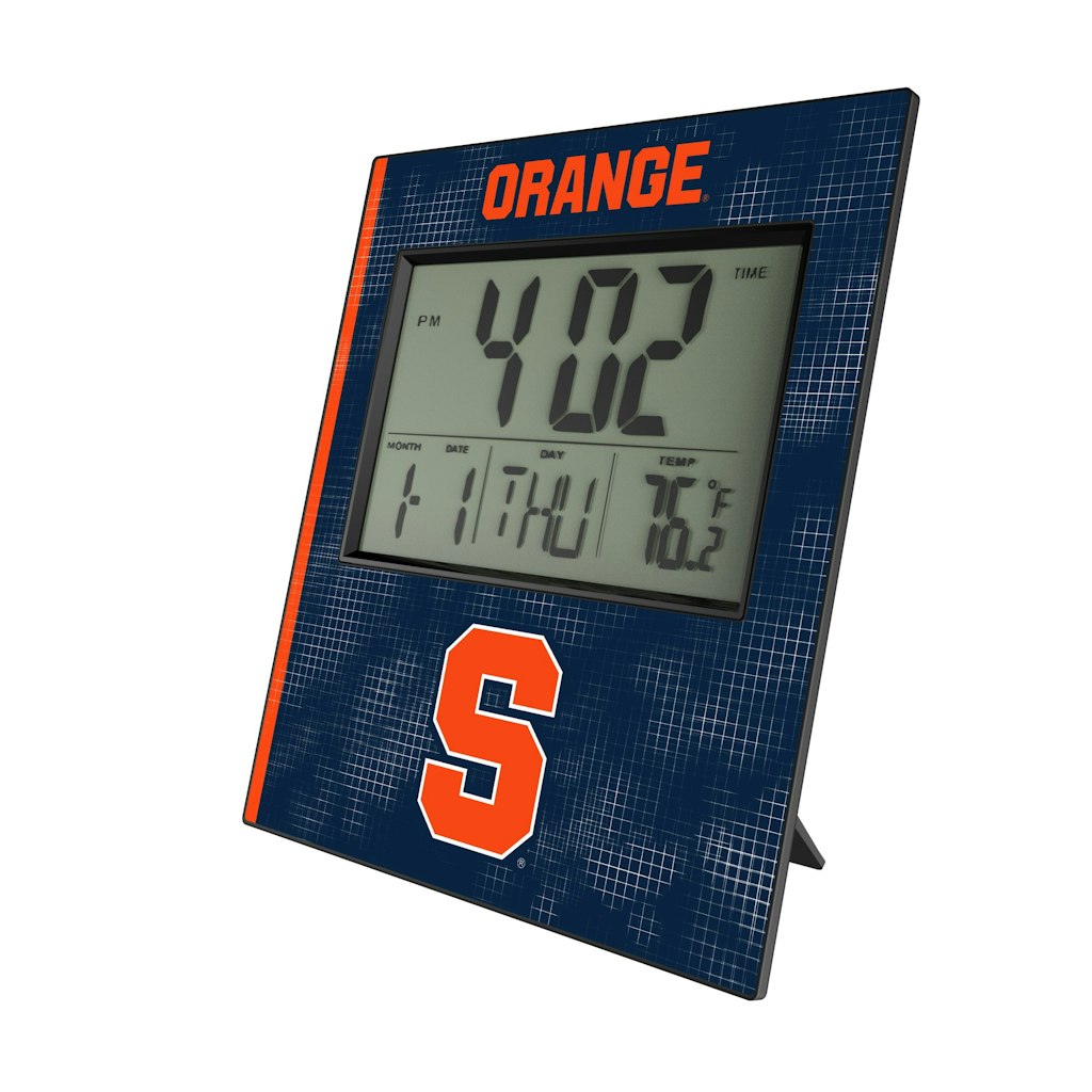 Keyscaper Syracuse Orange Cross Hatch Digital Desk Clock: $49.99 Keyscaper Syracuse Orange Cross Hatch Digital Desk Clock: $49.99