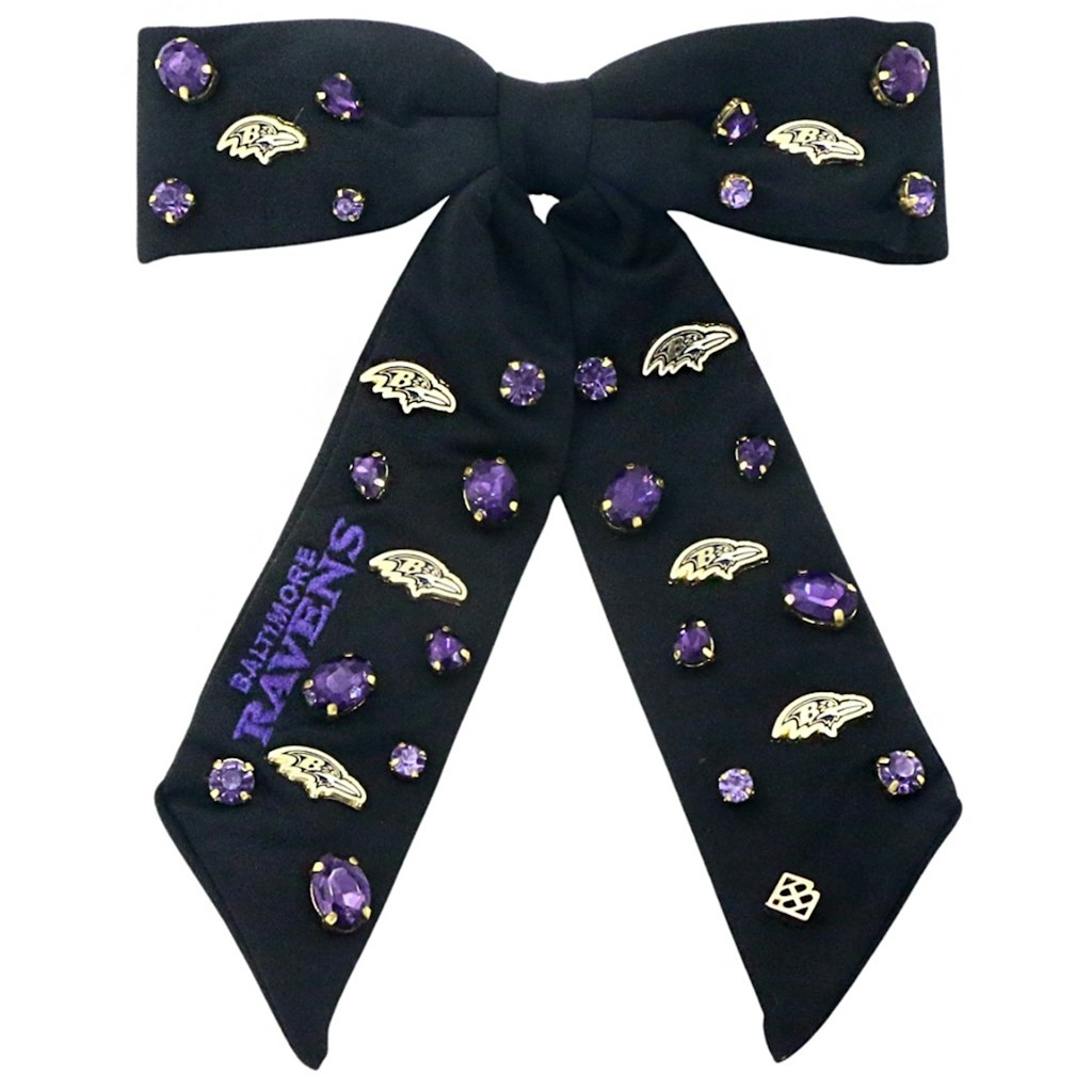 Brianna Cannon Baltimore Ravens Bow Barrette: $74.99 Brianna Cannon Baltimore Ravens Bow Barrette: $74.99