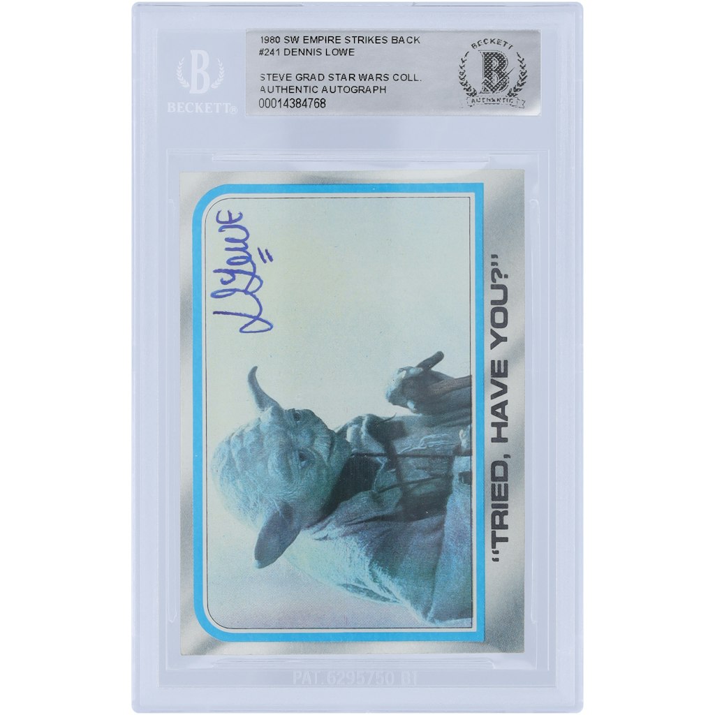 Dennis Lowe Autographed 1980 Topps The Empire Strikes Back Card: $99.99