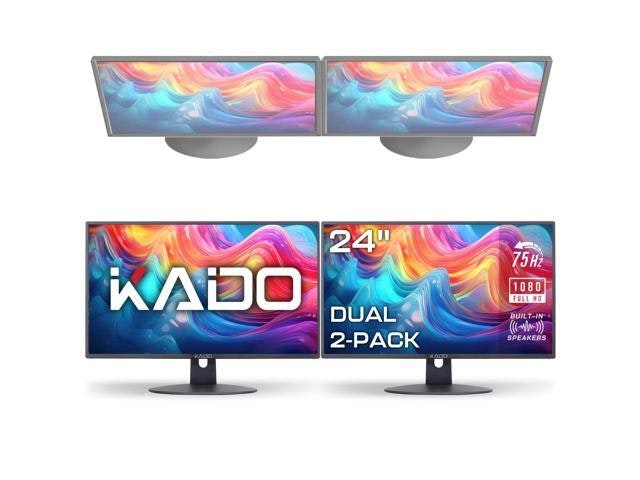 Dual 24" 1080p 75Hz LED Monitor 2-Pack: $227.99 Dual 24" 1080p 75Hz LED Monitor 2-Pack: $227.99
