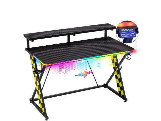 RSPGAME 43-Inch Music Sync LED Gaming Desk: $159.99 RSPGAME 43-Inch Music Sync LED Gaming Desk: $159.99