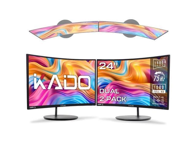 Dual 24-inch 1080p LED Curved Monitor 2-Pack: $269.99 Dual 24-inch 1080p LED Curved Monitor 2-Pack: $269.99