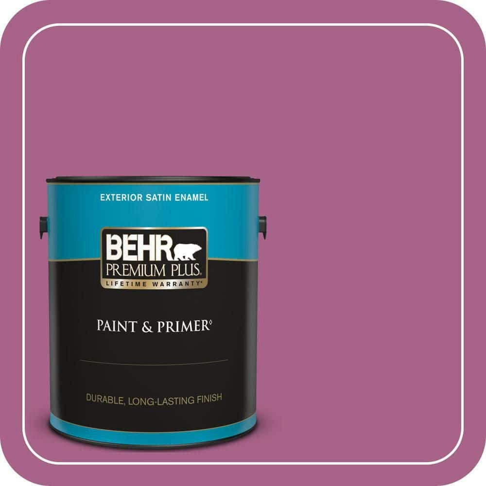 Behr Wild Mulberry Satin Enamel Exterior Paint and Primer 1-Gallon: $49.98 Behr Wild Mulberry Satin Enamel Exterior Paint and Primer 1-Gallon: $49.98