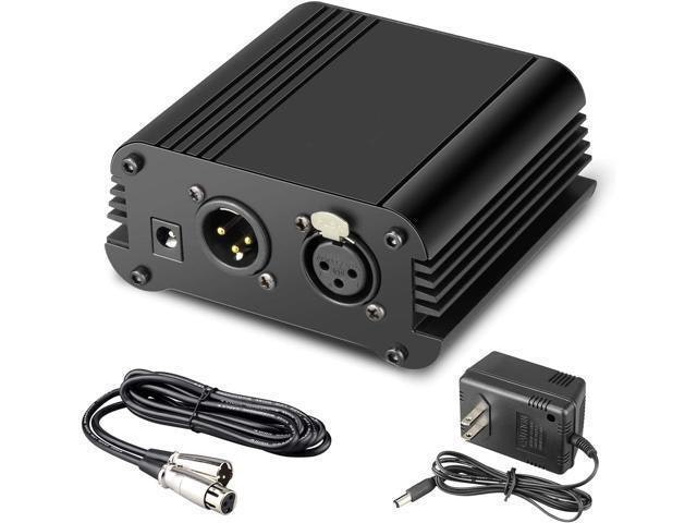 Bucier 48V Phantom Power Supply with XLR Cable: $57.89