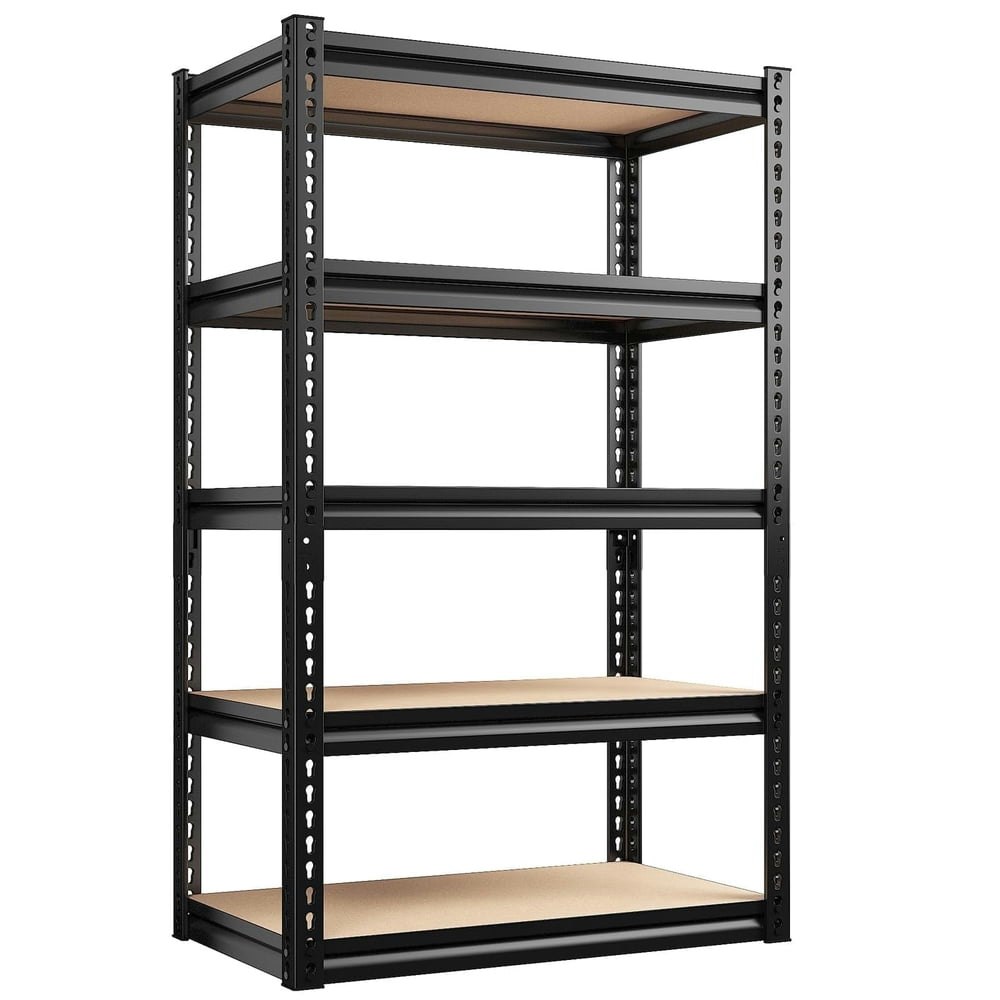 Reibii 5-Tier Adjustable Metal Storage Shelving Unit: $27.99