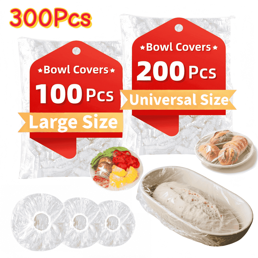 Chrumpton Plastic Bowl Covers 300-Pack: $10.67