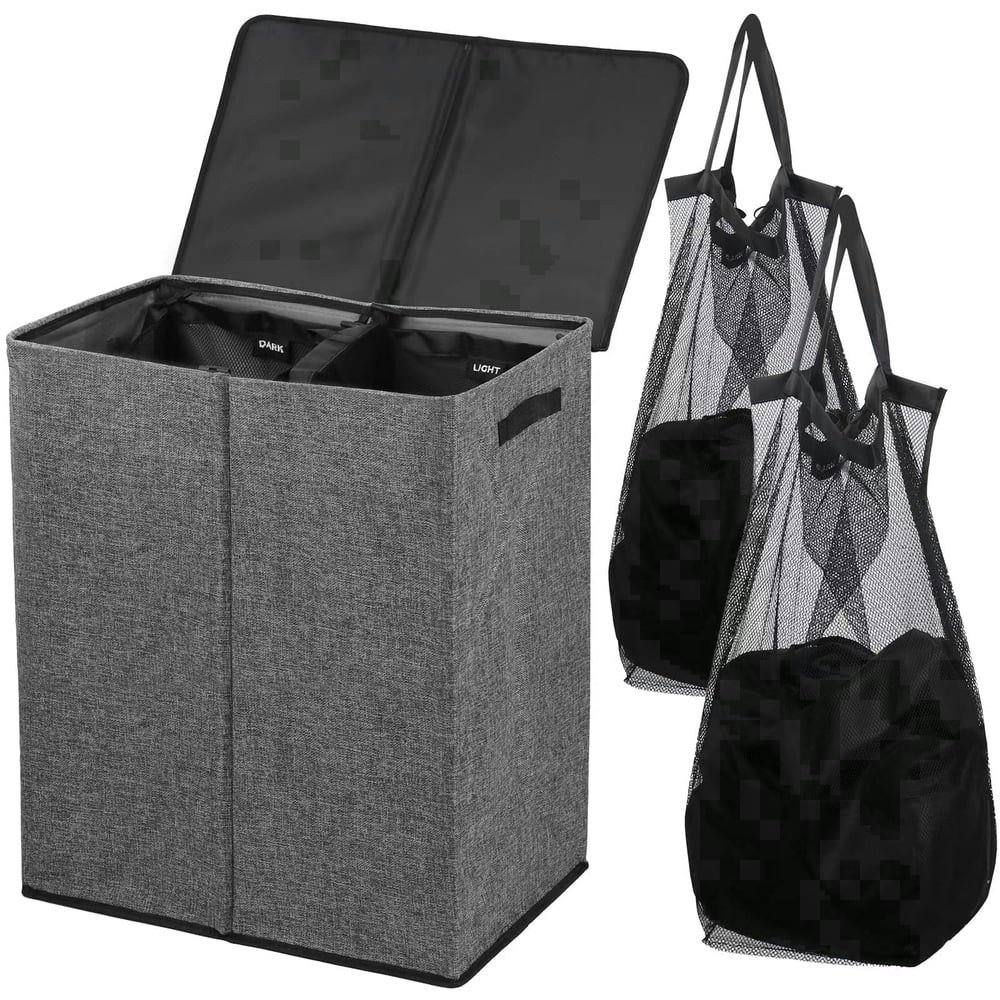 Okaka 142L 2-Compartment Laundry Hamper: $29.99