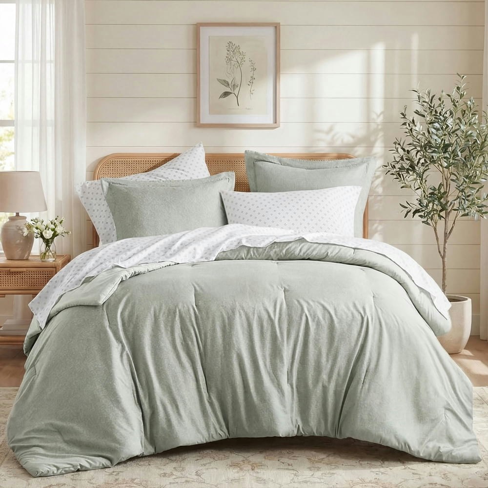 Regency Heights 7-Piece Queen Reversible Comforter Bedding Set: $38.69