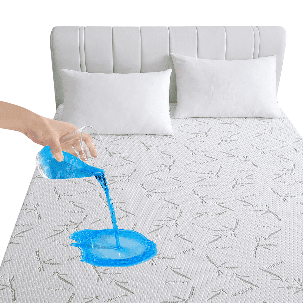 Queen Waterproof Bamboo Cooling Mattress Protector: $18.04