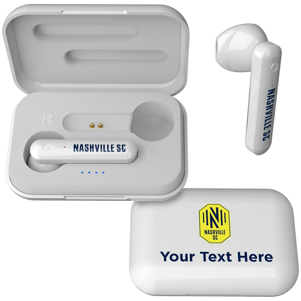 Nashville SC Personalized True Wireless Earbuds: $54.99