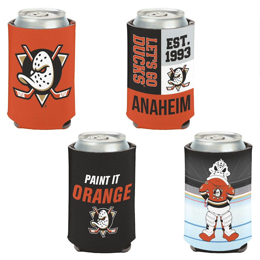WinCraft Anaheim Ducks 12oz. Can Cooler 4-Pack: $19.99