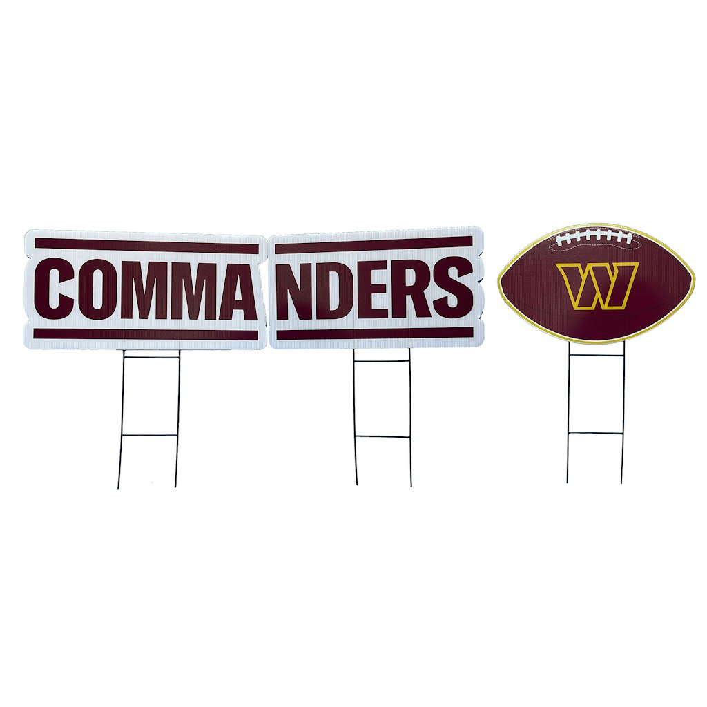 Pegasus Washington Commanders Yard Sign 3-Piece Set: $39.99