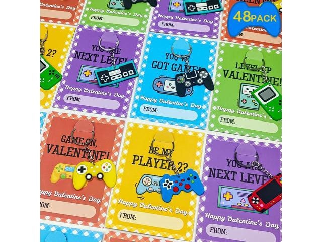 Video Game Keychain and Valentine's Day Card 48-Pack: $65.97 Video Game Keychain and Valentine's Day Card 48-Pack: $65.97