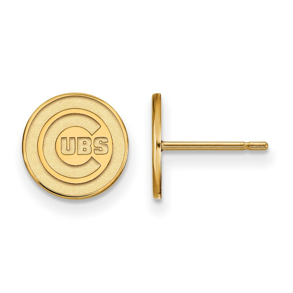 Women's Chicago Cubs Gold-Plated Post Earrings: $119.99