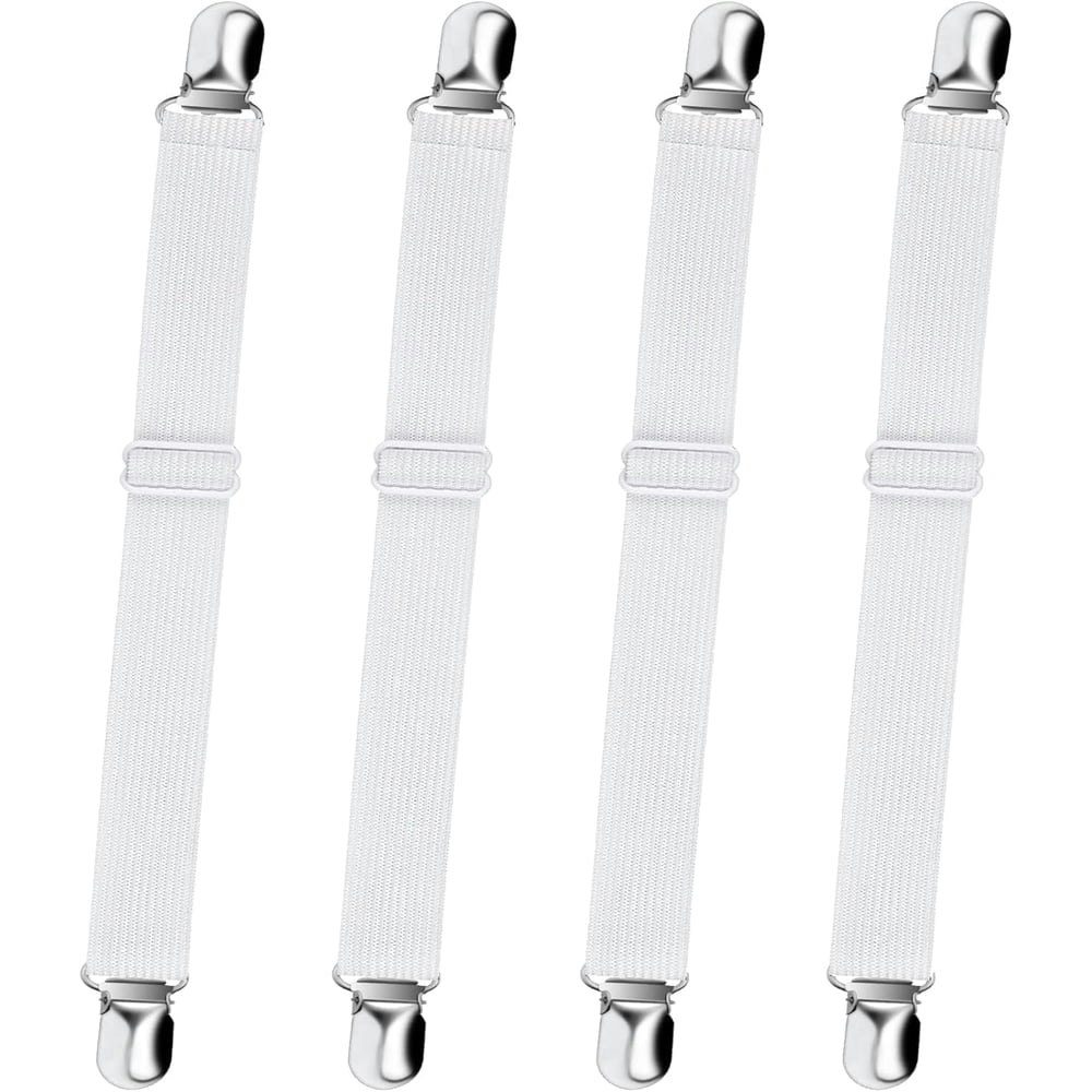 Sopito Adjustable Bed Sheet Straps 4-Pack: $6.99