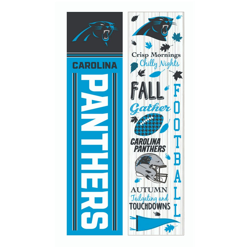 Carolina Panthers 47-inch Double-Sided Fall Leaner Fan Sign: $79.99