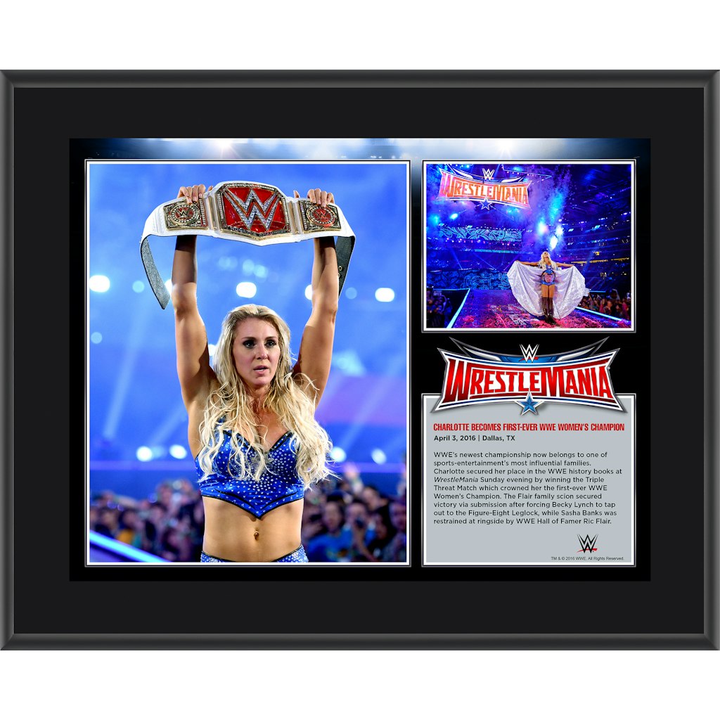 Charlotte Flair 10.5" x 13" WrestleMania 32 Sublimated Plaque: $29.99