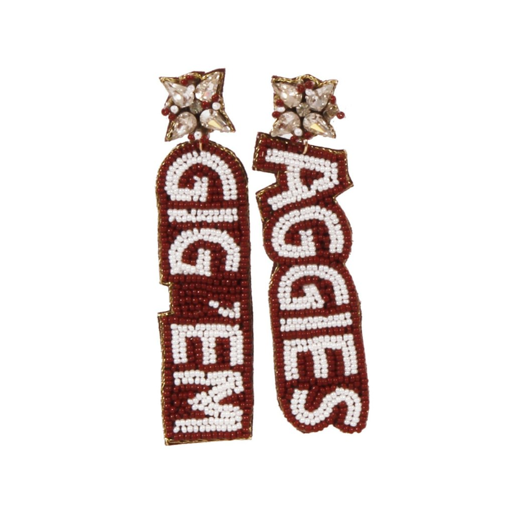 Texas A&M Aggies Beaded Earrings: $44 Texas A&M Aggies Beaded Earrings: $44