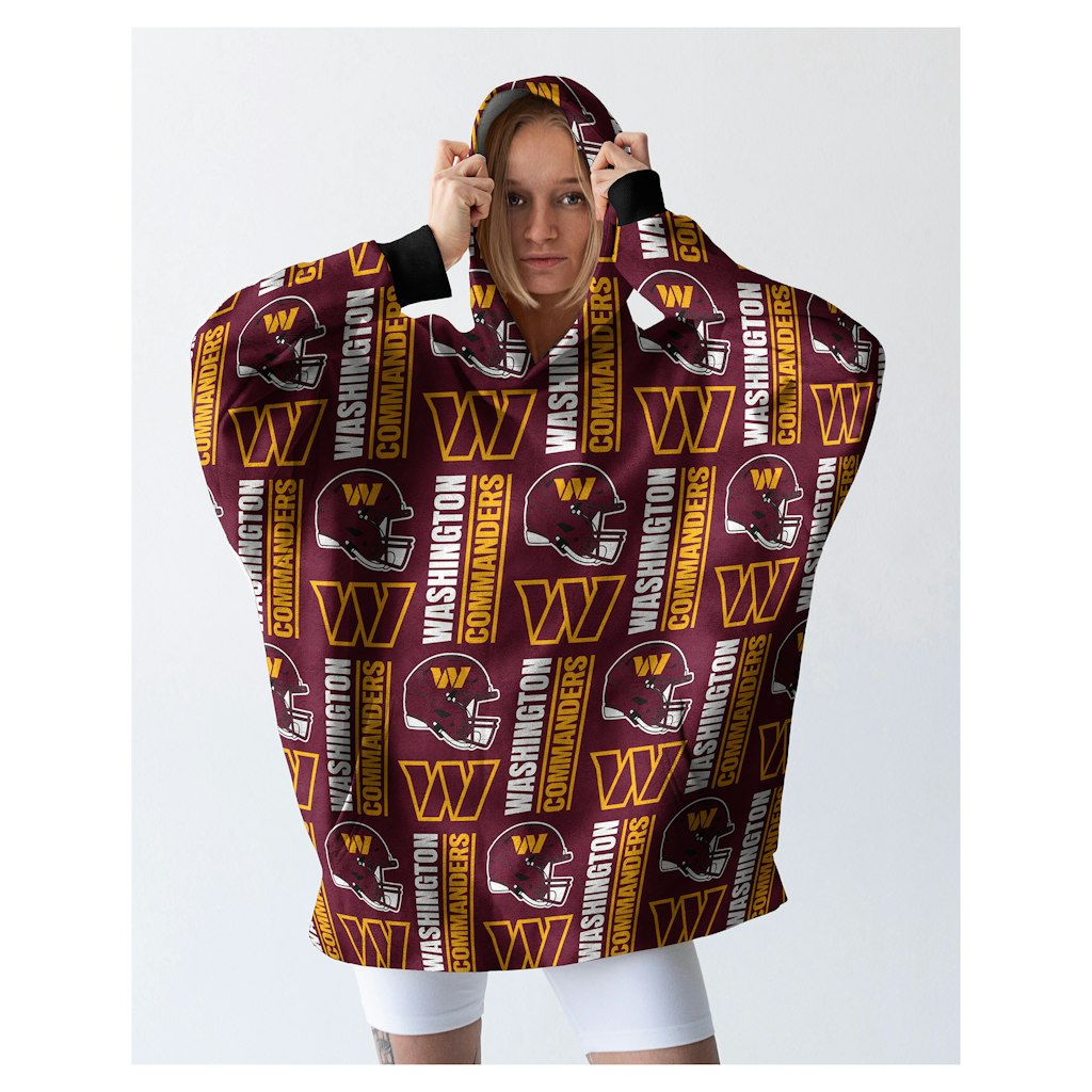 Washington Commanders Hooded Blanket: $64.99 Washington Commanders Hooded Blanket: $64.99