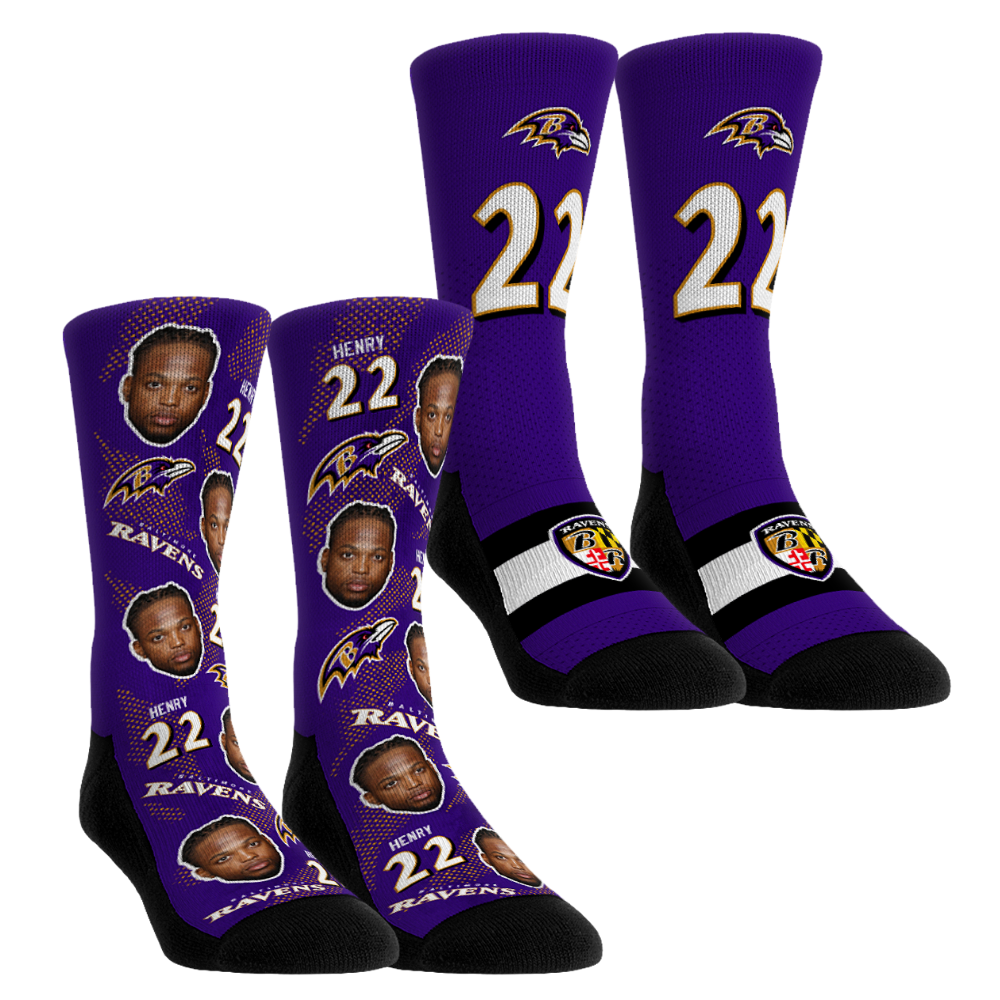 Derrick Henry Baltimore Ravens Crew Sock 2-Pack: $39.99 Derrick Henry Baltimore Ravens Crew Sock 2-Pack: $39.99